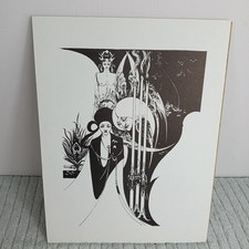 Aubrey Beardsley drawing reproduction Print Neophyte Black & White Ink