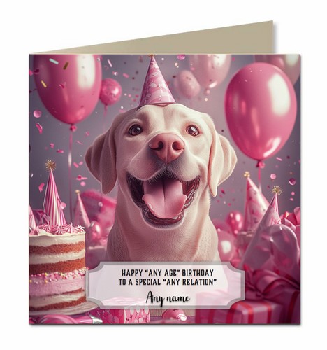 Personalised birthday card for - personalised,