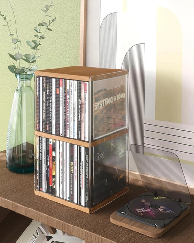 Retro walnut holder desk - walnut, cd