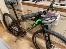 2000 RETRO BIKE KONA ROAST WITH GLOW IN THE DARK DECALS 15" FRAME SMALL XTR DISC