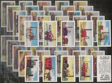 SELF SERVICE LAUNDERETTE-FULL SET- 150 YEARS OF LOCOMOTIVES 1955 (50 CARDS)