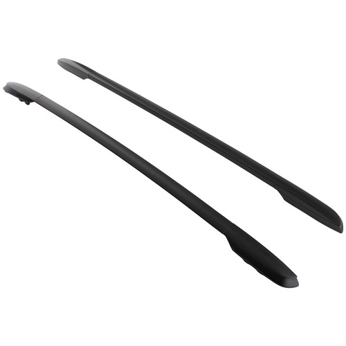 Black roof rails rack bars - black,