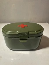 Russian Soviet Army Military Vehicle Metal Medical First Aid Kit Box  1975
