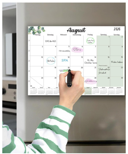 Magnetic fridge calendar - fridge,
