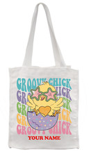 Groovy Chick With Chick In Egg(Your Name) Gift Tote Bag
