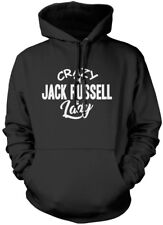 Crazy Jack Russell Lady - Dog Puppy Pet Gift  Unisex Hoodie