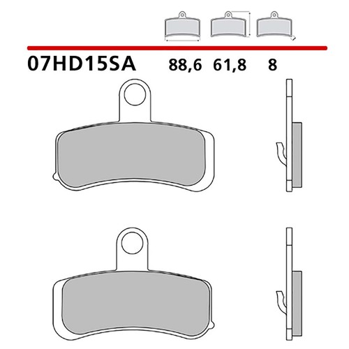 Brembo front brake pads kit - brembo,