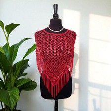 BNWT Red Sequinned Crochet