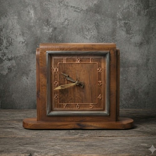 Art deco garrard mantel clock - art,