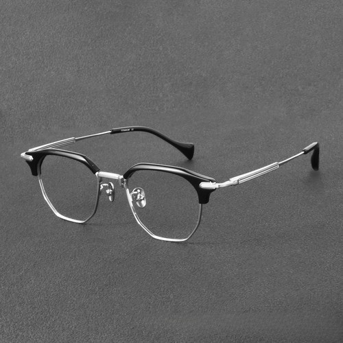 Retro black silver titanium - silver,