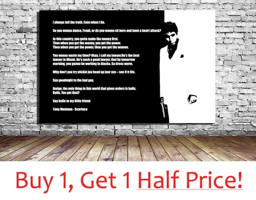 Scarface canvas tony montana - scarface, :