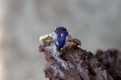 Aaaa tanzanite diamond 18k - aaaa,