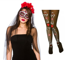 Ladies Day Of The Dead Tights