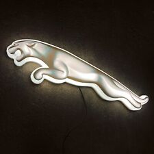 JAGUAR GROWLER LED ILLUMINATED LIGHT UP BOX GARAGE SIGN PETROL F TYPE  E TYPE