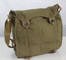 Genuine Surplus Czech Gas Mask Bag Side Bag Vintage Cotton Shoulder Bag (1368)