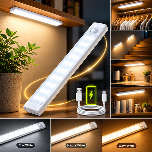 Rechargeable usb led motion - rechargeable,