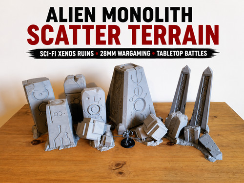 28mm alien monolith - 28mm, terrain
