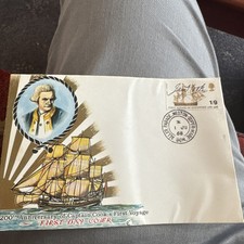 First day cover stamps royal mail 200th Anniversary Cpt Cooks 1st Voyage 