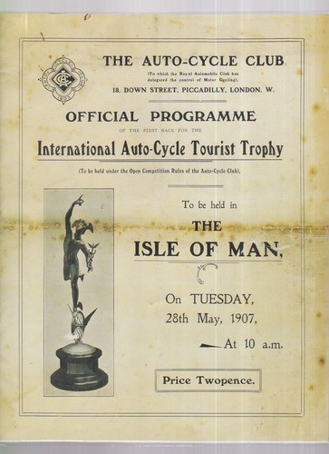 Isle man 2007 replica - isle, 1907