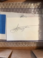 Joe Frazier SIGNED INDEX CARD