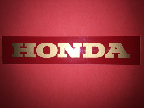 Honda gold red vinyl - honda,