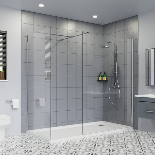 Walk shower enclosure wet - enclosure,