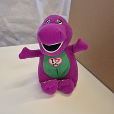 Vintage Singing Barney The Dinosaur Soft Toy Plush I Love You WORKING