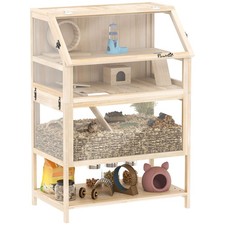 Pawhut wooden tier - wooden,