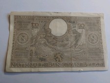 1935 Belgium 100 Francs Banknote