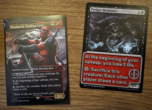 Deadpool trading card text - card,