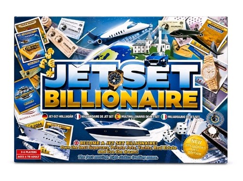 Jet set billionaire board game - set,
