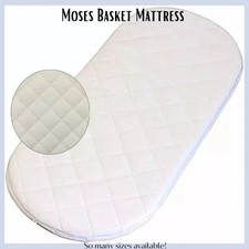 Baby Moses Basket Mattress Extra Thick Comfy Cushy Anti Allergenic ALL SIZES