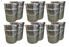 12 x Empty 5 Litre Metal Paint