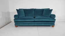 Duresta Blanchard grande sofa in beautiful Teal velvet immaculate