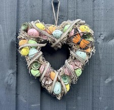 Beautiful Spring Heart Wreath