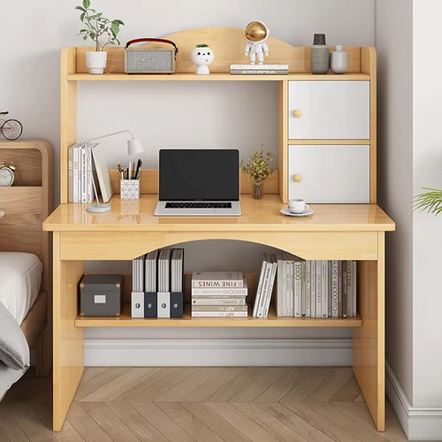 Wooden computer desk home - computer,