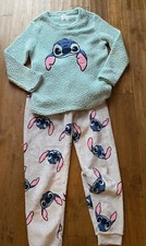 Disney Primark cosy Lilo & Stitch Fluffy Pyjamas Size XS