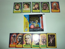 Star Wars Topps 1977 Blue Trading Cards VINTAGE STICKERS - SINGLES -Excellent