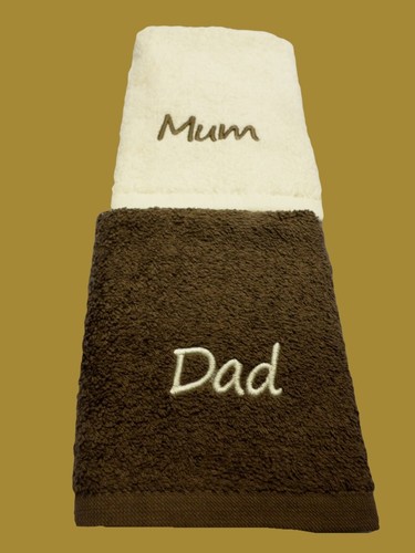 Face cloth set embroidered - cloth, mum