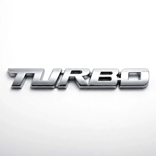 Large turbo badge - badge, premium