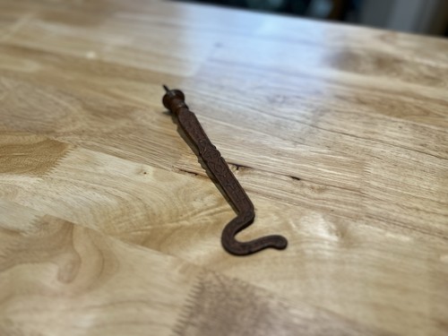Antique cast iron wall hook - wall,