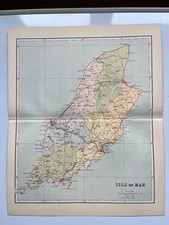 Antique map of the Isle of Man