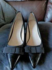Next black patent L, heeled