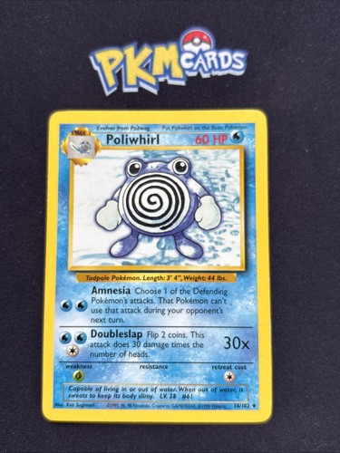 Pokémon tcg poliwhirl base - pokémon,