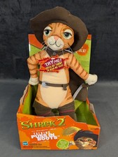 Hasbro Shrek 2 Talking Puss in Boots Plush Soft Toy *Boxed!*