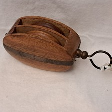 Vintage Wood Block & Tackle