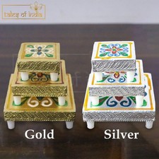 Mini Minakari Floral Mandir