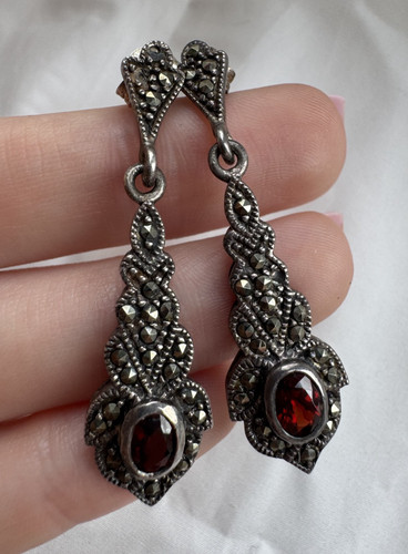 925 sterling silver garnet - 925,