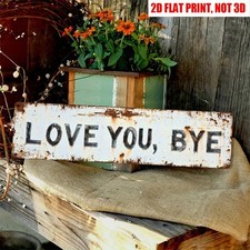 Vintage Love You Bye Wall