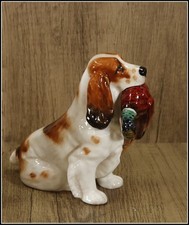 Royal Doulton Medium Brown & White Cocker Spaniel w/Pheasant in Mouth HN1028